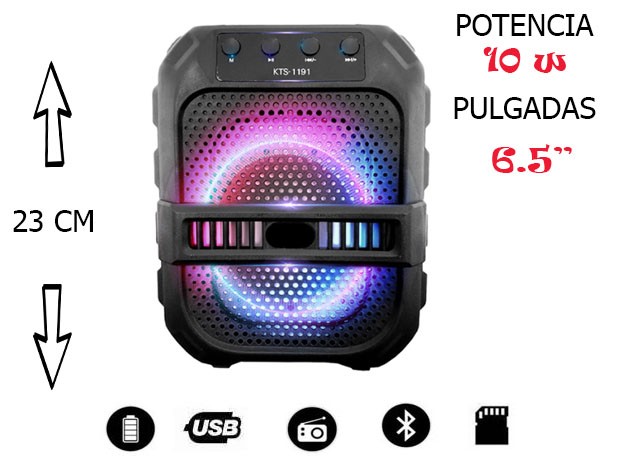 &uu PARLANTE BT BLUETOOTH 1 YX-S8301 MP3 / BT / FM / AUX